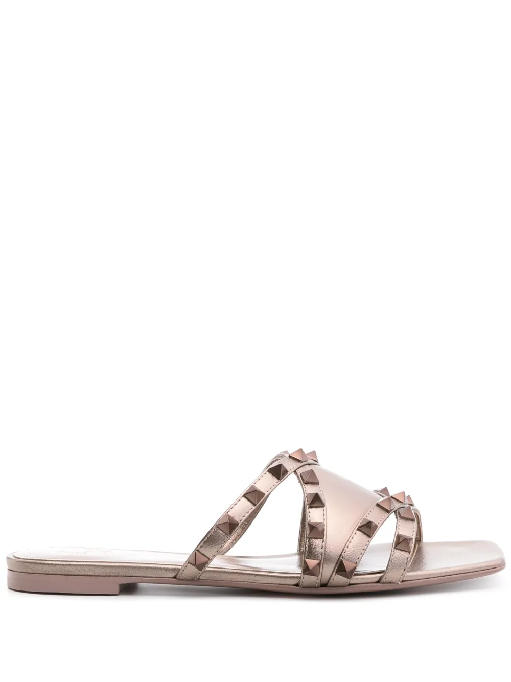 Шлепанцы Rockstud VALENTINO GARAVANI, золотой