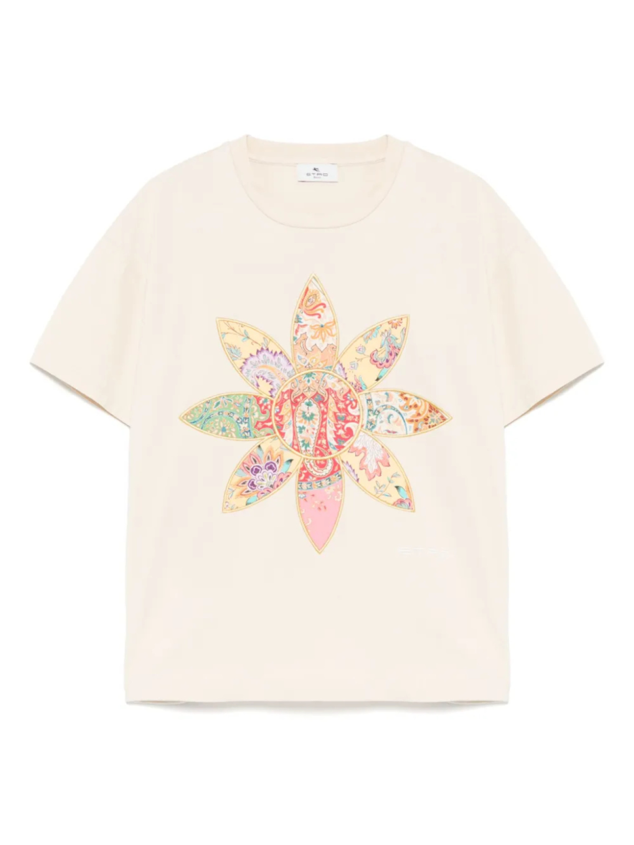 

Футболка с цветочным принтом ETRO KIDS, нейтральный