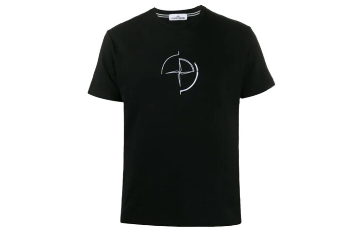 

Футболка мужская черная Stone Island, черный