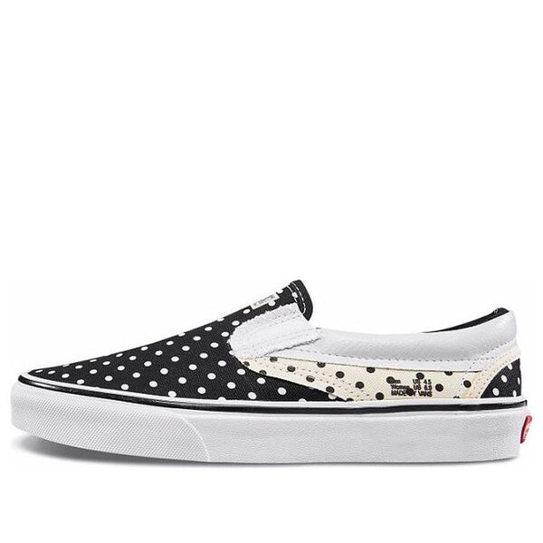 

Кроссовки classic slip-on 'black white sail' Vans, черный