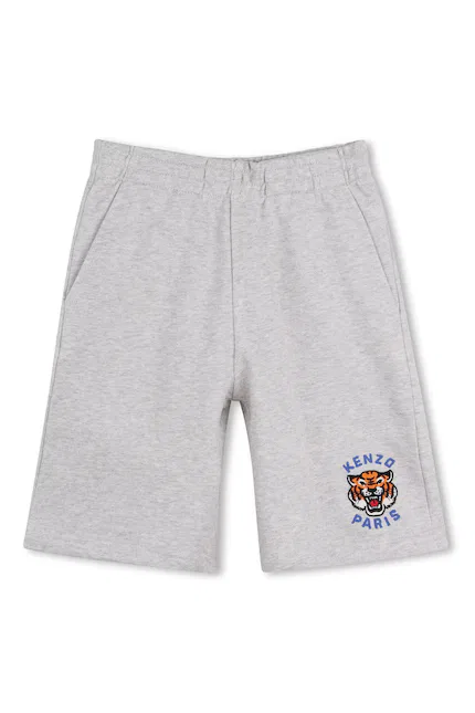 Шорты из джерси Kenzo Kids, серый