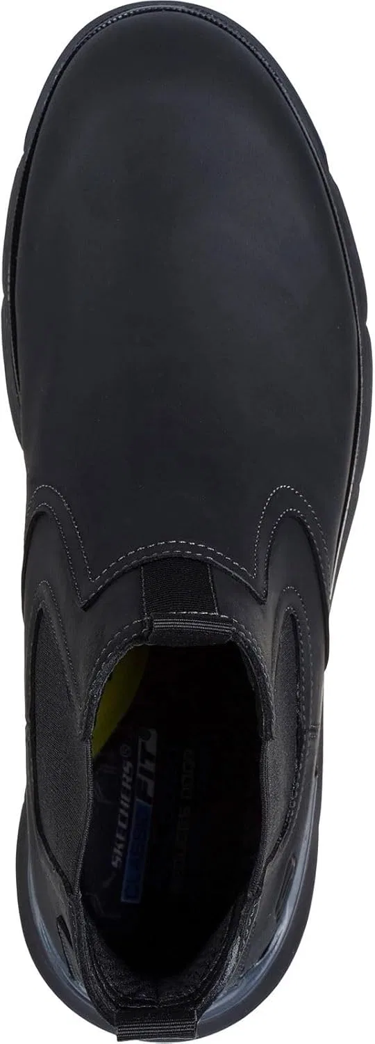 Мужские ботильоны Skechers Augustino, Blacks. — фото 3