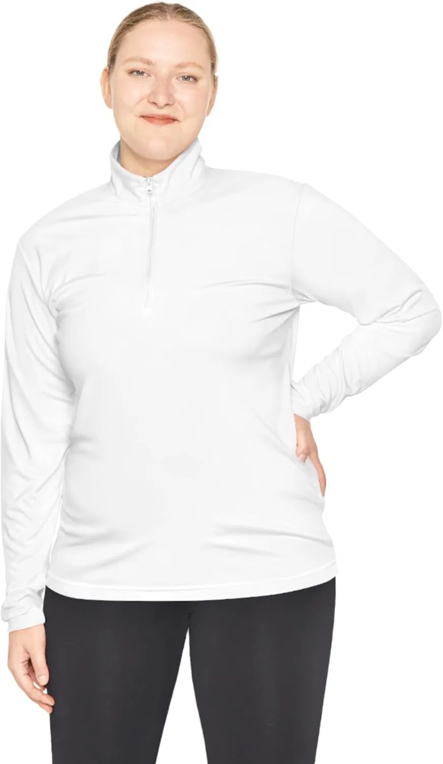 Толстовка с молнией, полиэстер, Motion Wear, белый — фото 3