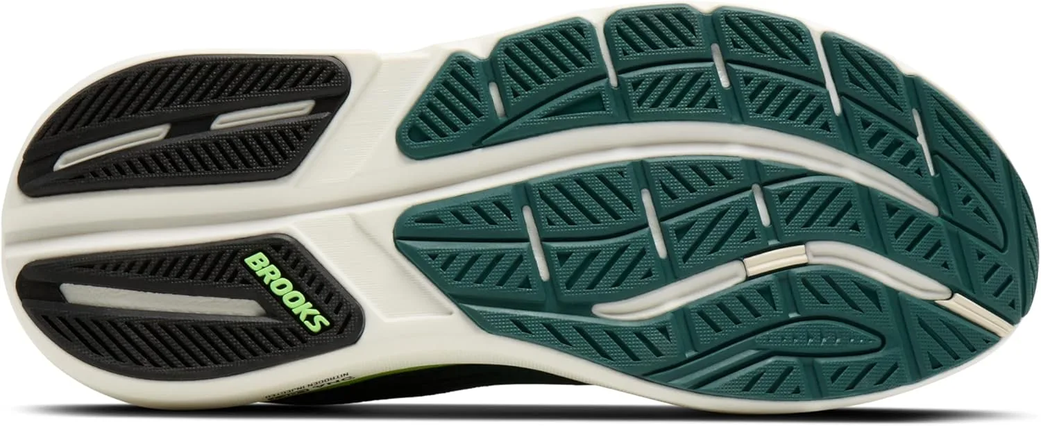Мужские кроссовки Brooks Ghost Max 3, черный/зеленый — фото 3