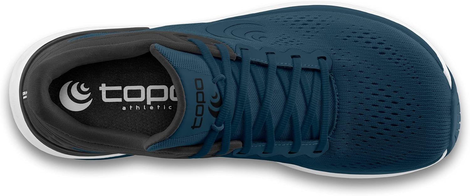 Мужские кроссовки Topo Athletic Ultrafly 4 для бега по шоссе, удобные и легкие, с перепадом пятки 5 мм, спортивная обувь для бега по дороге, черный/синий/темно-синий — фото 3