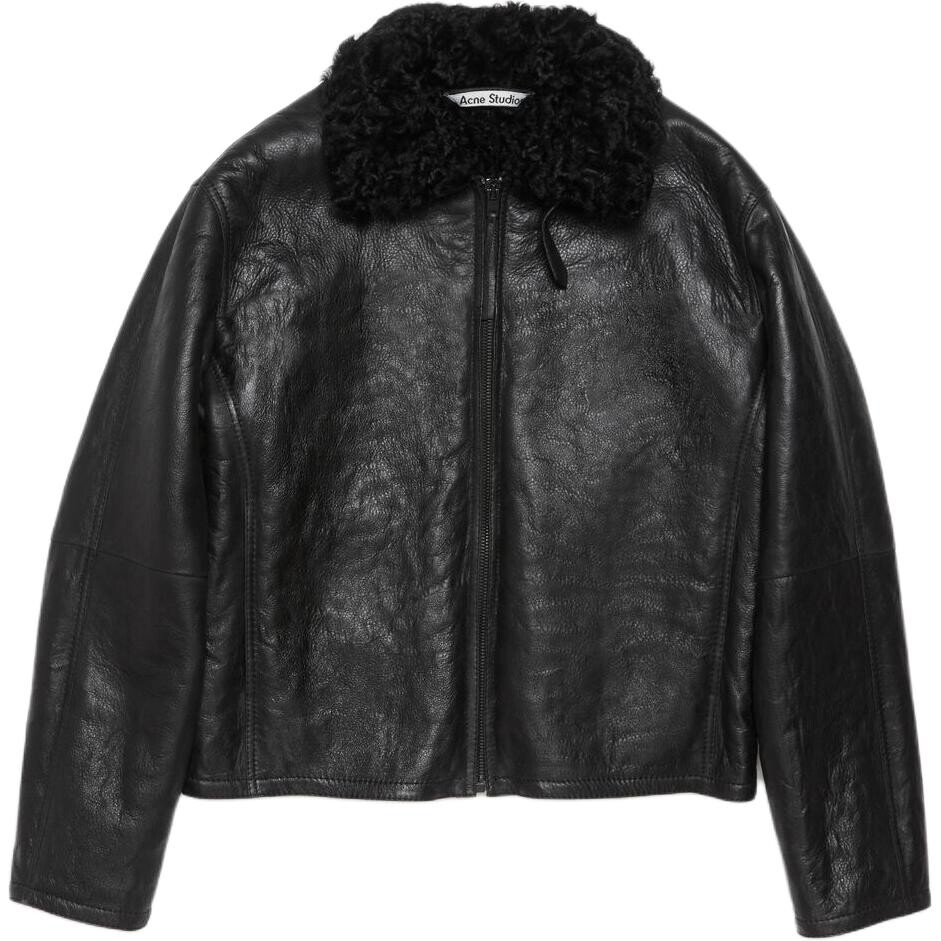

Кожаная куртка мужская черный Acne Studios