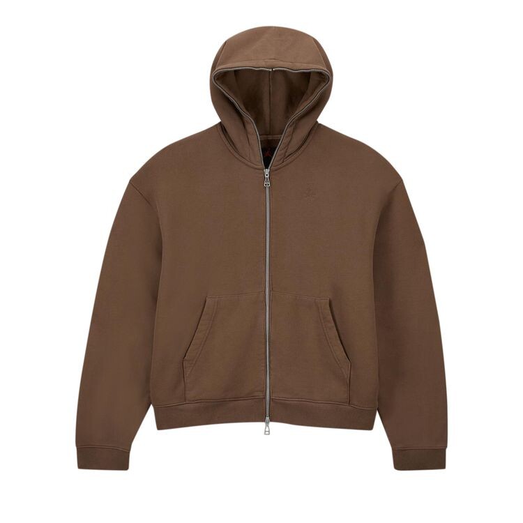 

Худи Air Jordan x Travis Scott Full-Zip Hoodie Palomino, коричневый
