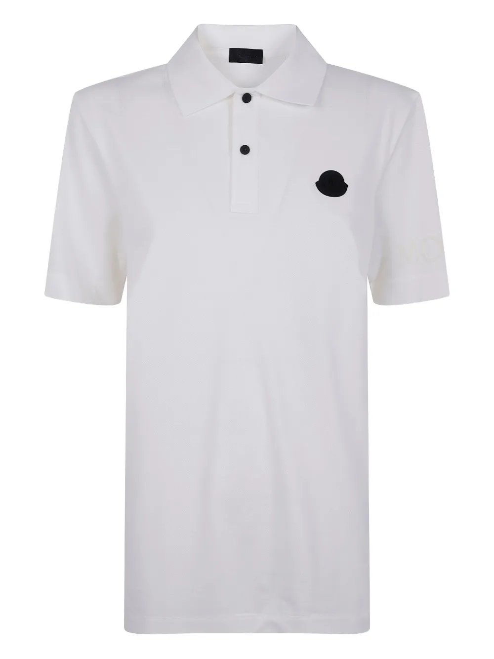 

Рубашка-поло с нашивкой-логотипом MONCLER, белый
