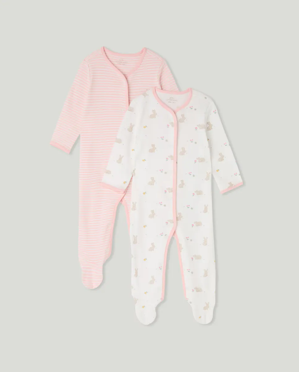 

Рюкзак из двух девочек и полосатых комбинезонов Cotton Juice, цвет Rosa