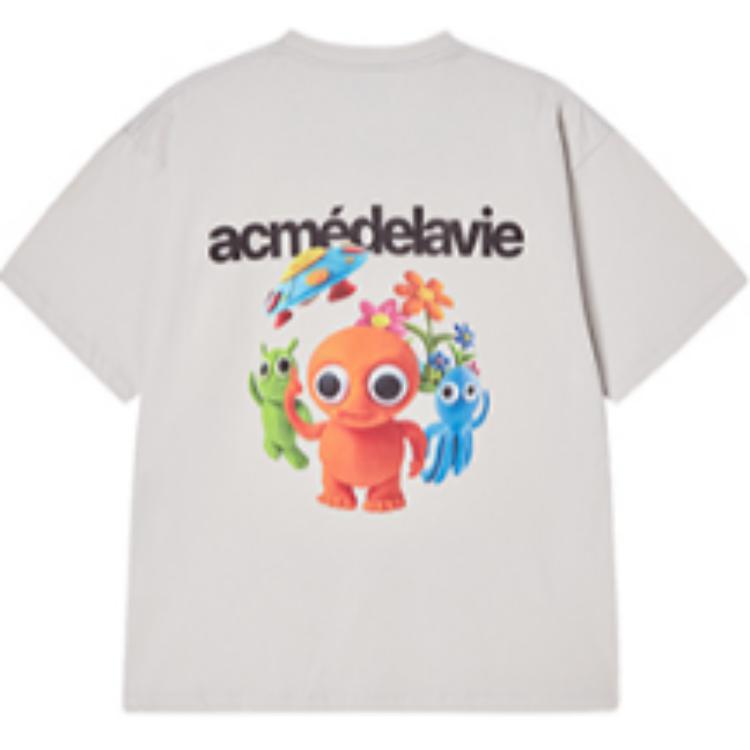 

Футболка ADLV SS25 Unisex Acme De La Vie, светло-серый