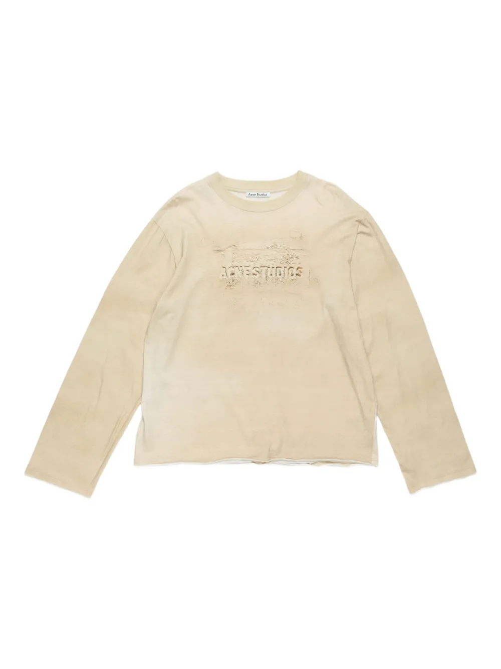 

Футболка с длинными рукавами и логотипом Acne Studios, нейтральный