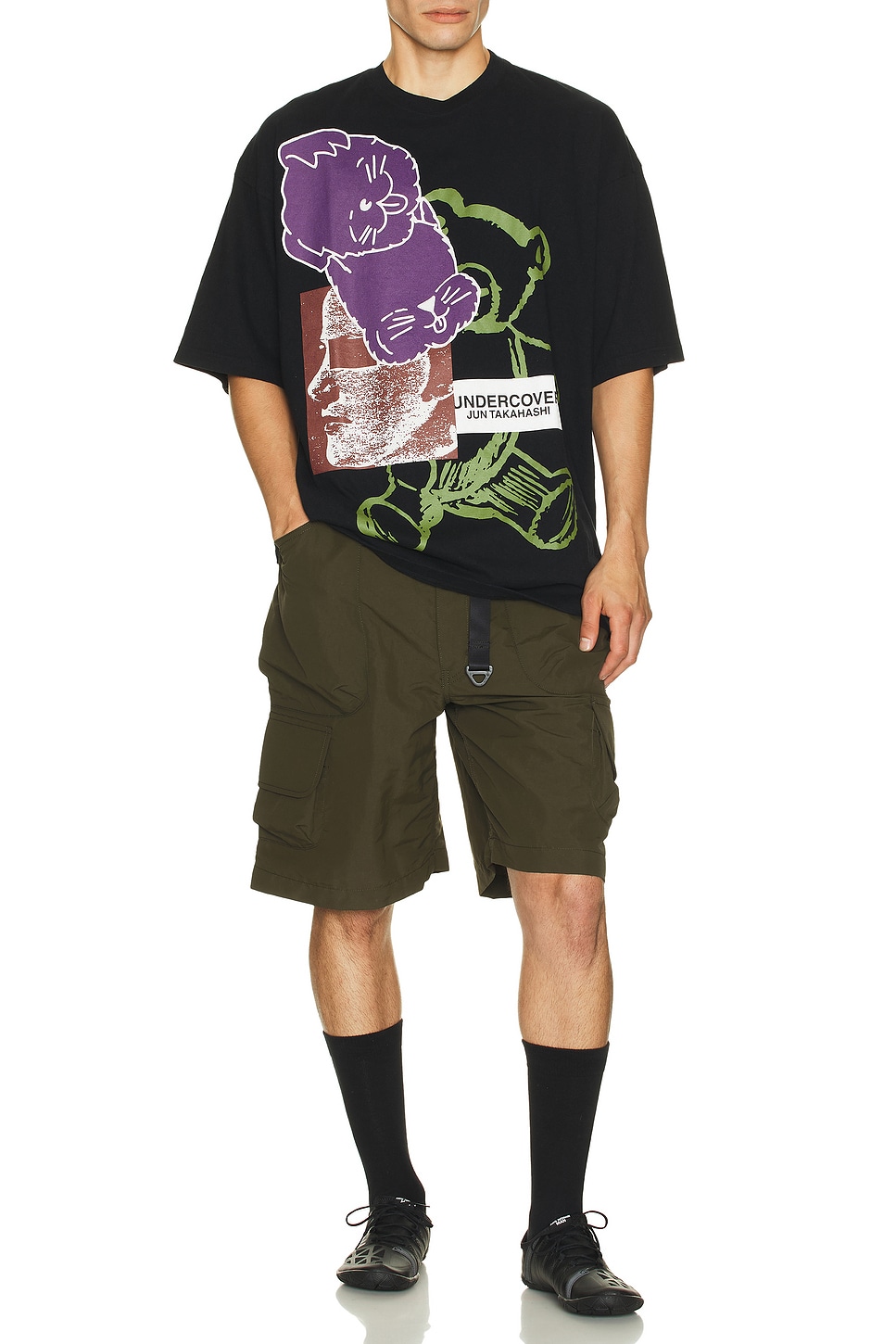 

Нейлоновые шорты Tussah Comme Des Garcons Homme, Khaki