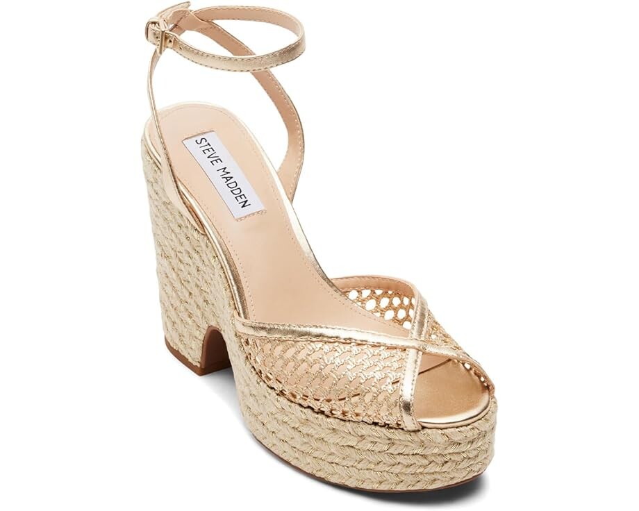 

Туфли Steve Madden Sydnee, цвет Gold Raffia