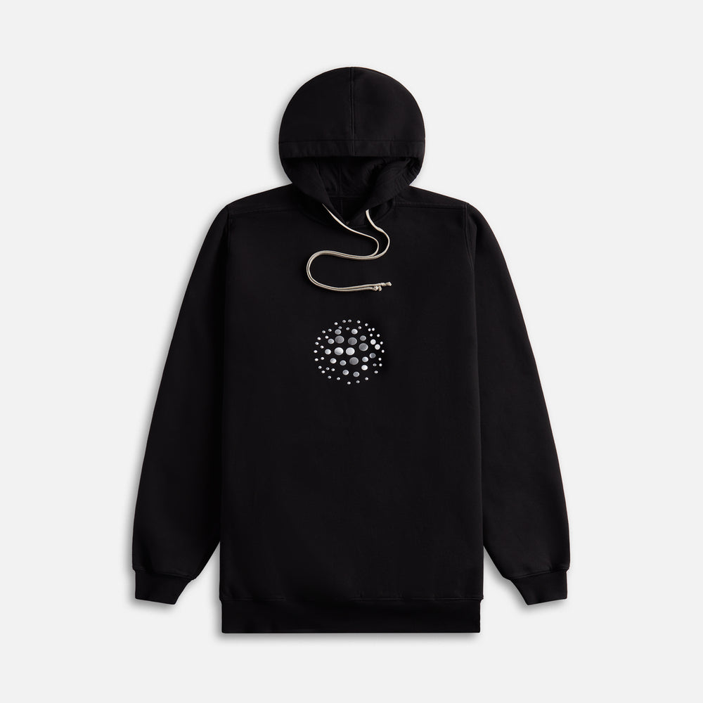 

Худи Rick Owens Felpa Hoodie, цвет Black/Pearl
