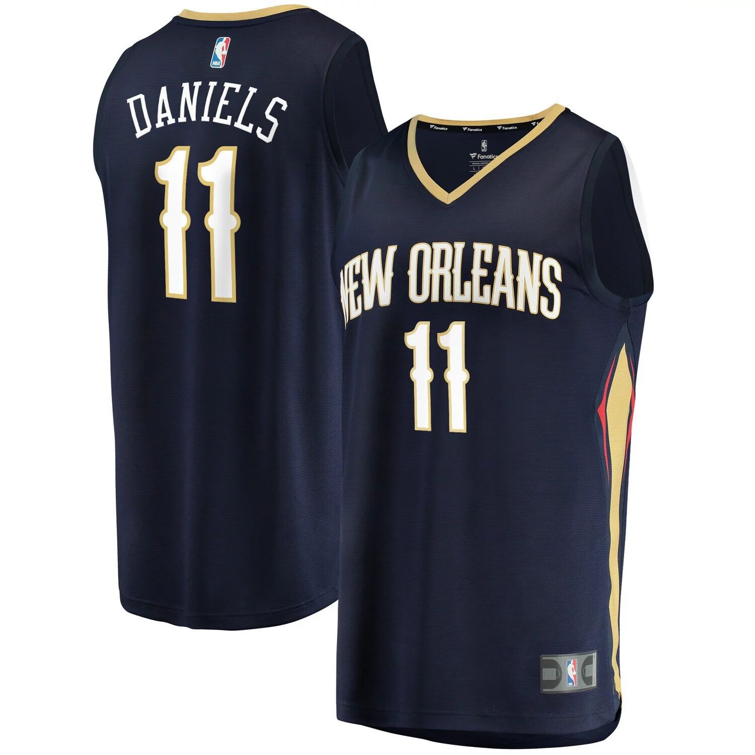 

Молодежные фанатики под брендом Dyson Daniels Navy New Orleans Pelicans 2022, выбор в первом раунде драфта НБА Fast Break, реплика Джерси - Icon Edition Fanatics