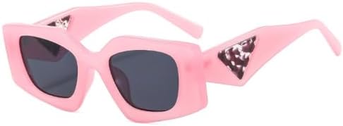 

Популярные модные солнцезащитные очки Polygon 2027 года для женщин, ретро-очки с желейными линзами, защита от УФ-излучения UV400, прозрачная оправа для мужчин MTZJH, Pink Grey