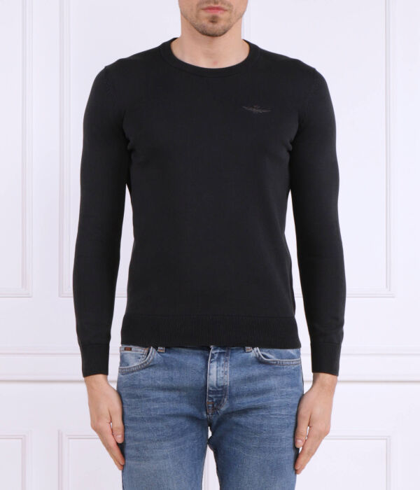 

Свитер мужской Aeronautica Militare Regular Fit, черный