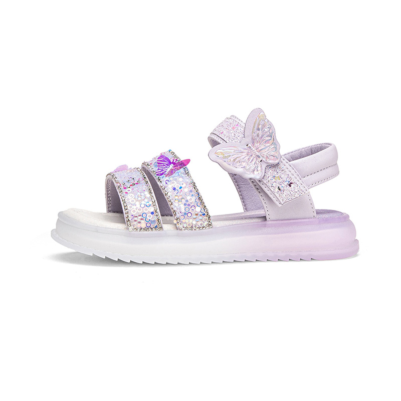 

Детские сандалии с противоскользящей подошвой, дышащие, легкие, с противоударной подошвой ST&SAT, фиолетовый