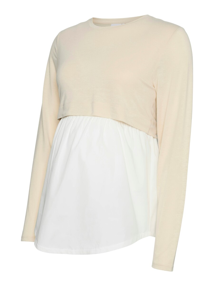 

Рубашка MAMALICIOUS MLDafni June, цвет Light beige/White