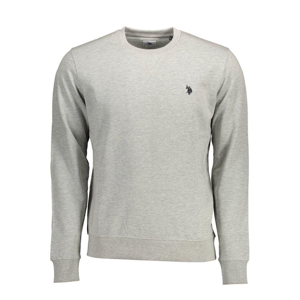 

Серый хлопковый мужской свитер U.S. Polo Assn.