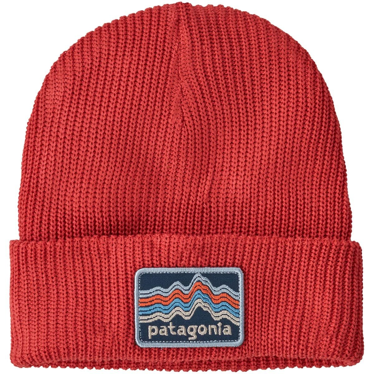 

Шапка-бини с логотипом - детская Patagonia, красный