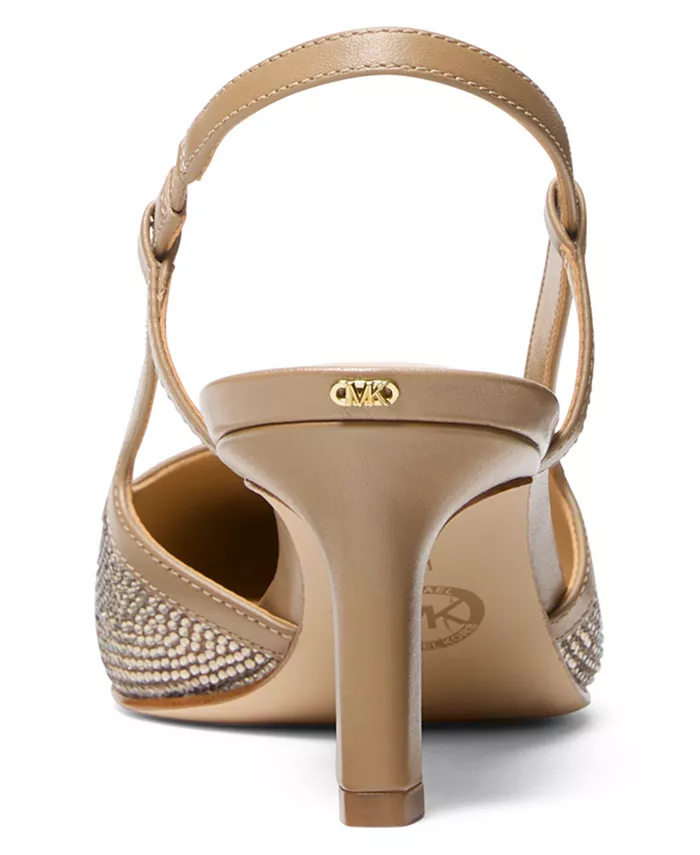 Женские туфли Alora Mid Sling Туфлиs Michael Kors, загар/бежевый — фото 3