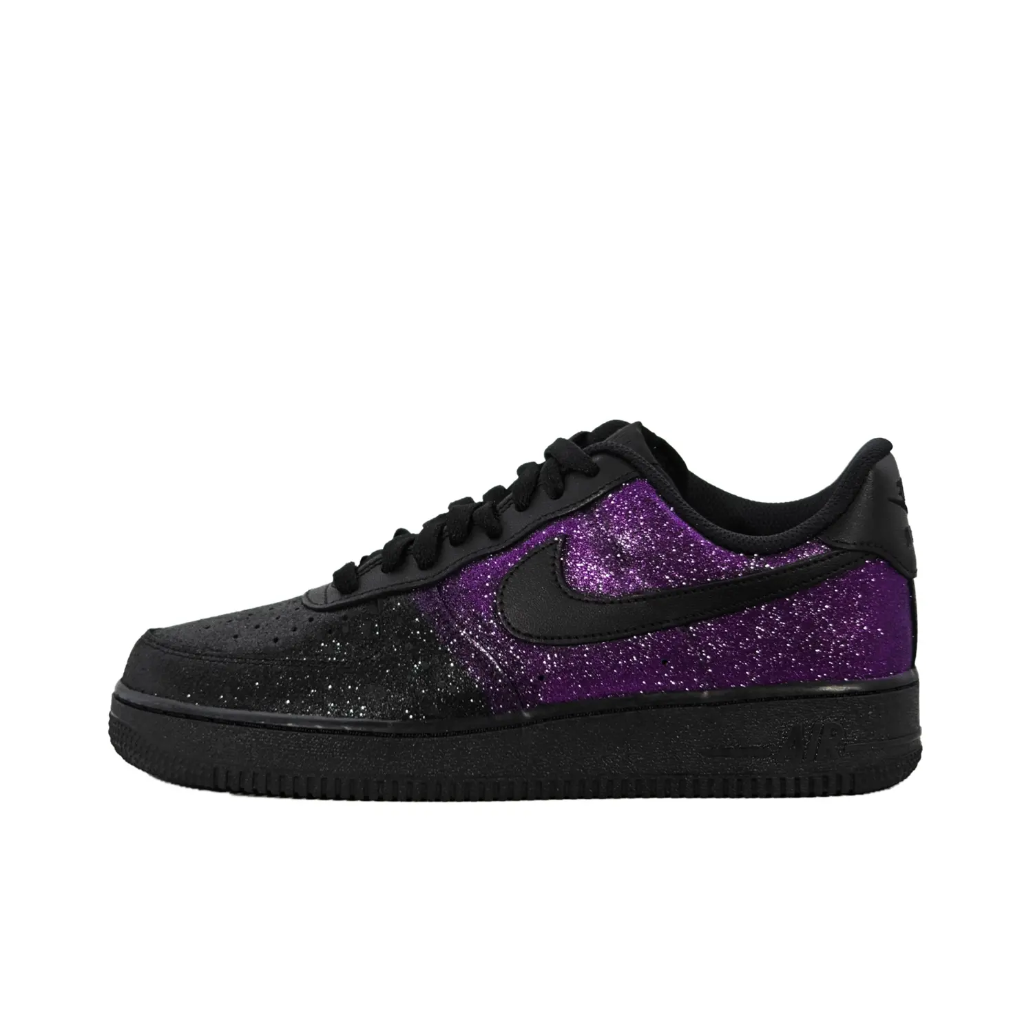 Кроссовки Nike Air Force 1 Skateboarding Shoes Unisex Low-top Purple, черный