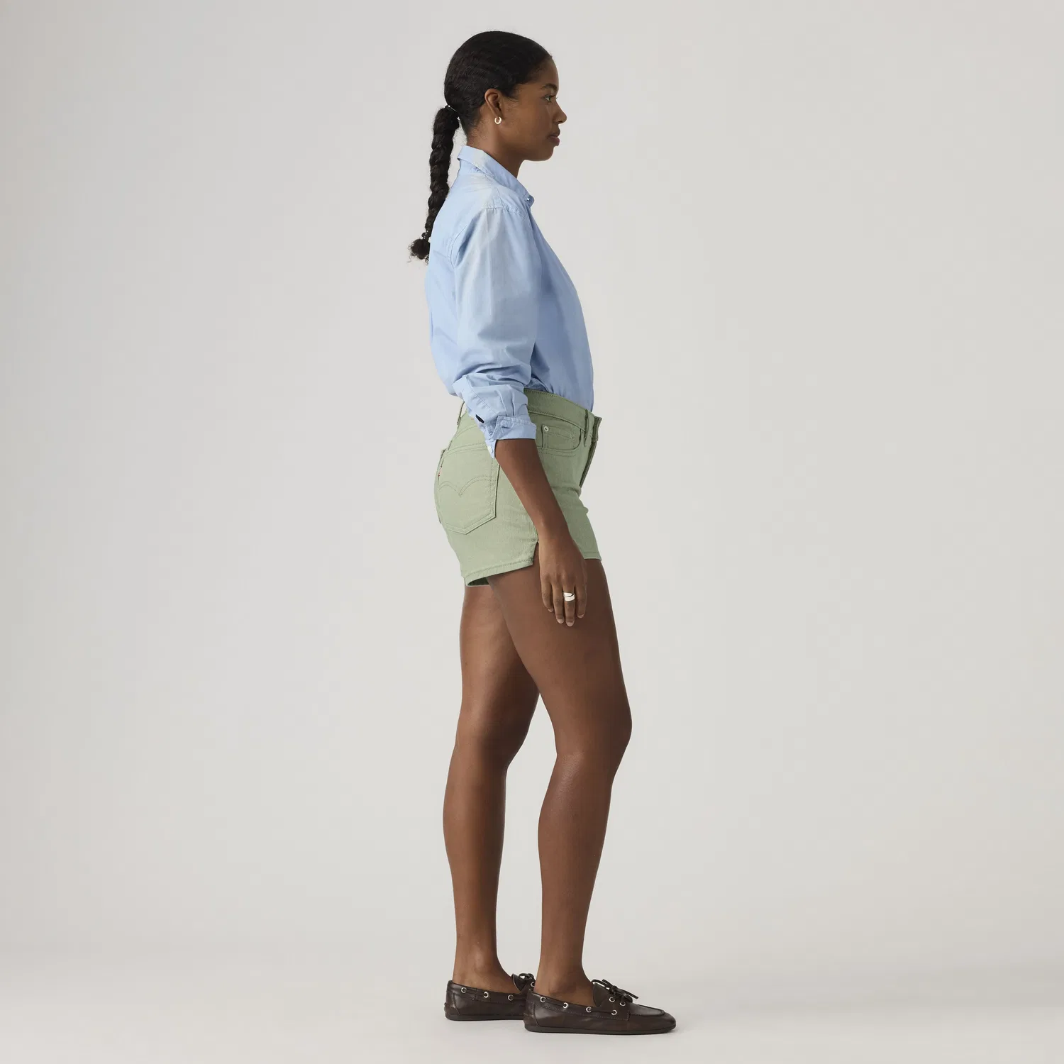 Женские шорты А-силуэта Levi's, Green — фото 4