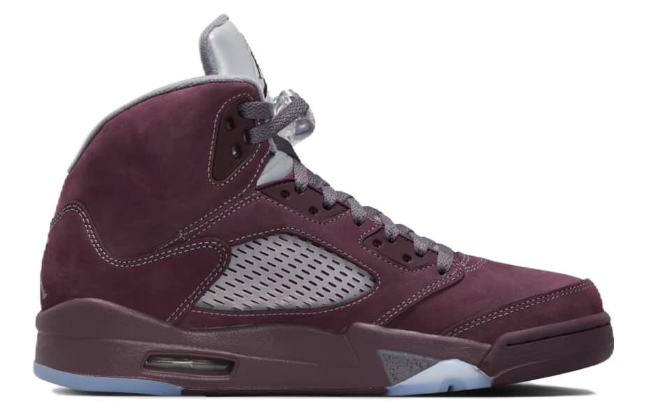 Кроссовки Jordan Air Jordan 5 Vintage Basketball Unisex, темно-красный — фото 2