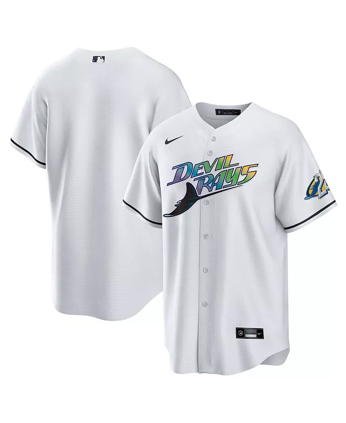 

Мужская белая реплика домашней футболки Tampa Bay Rays 25-летия Nike
