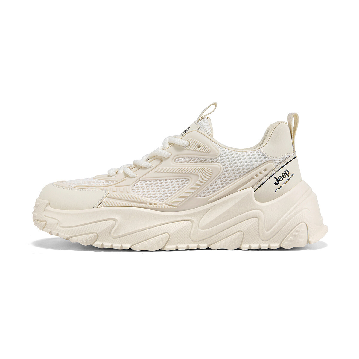 

Кроссовки Jeep Lifestyle Shoes Unisex Mid-top Beige/White, цвет Off White