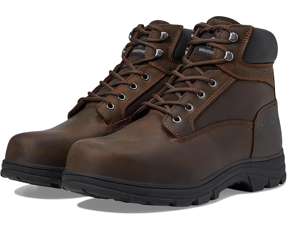

Ботинки Wolverine Carlsbad Waterproof 6" Steel Toe Work Boot, цвет Dark Brown, Коричневый, Ботинки Wolverine Carlsbad Waterproof 6" Steel Toe Work Boot, цвет Dark Brown