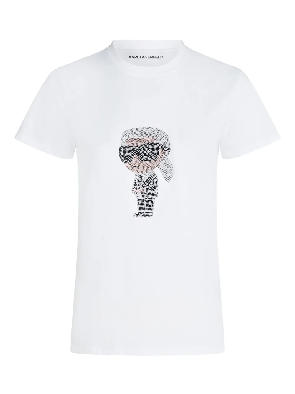 

Футболка Ikon со стразами KARL LAGERFELD, белый