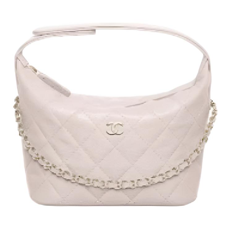 

CHANEL Вечерняя сумка из личи грайн коровьей кожи розовая женская