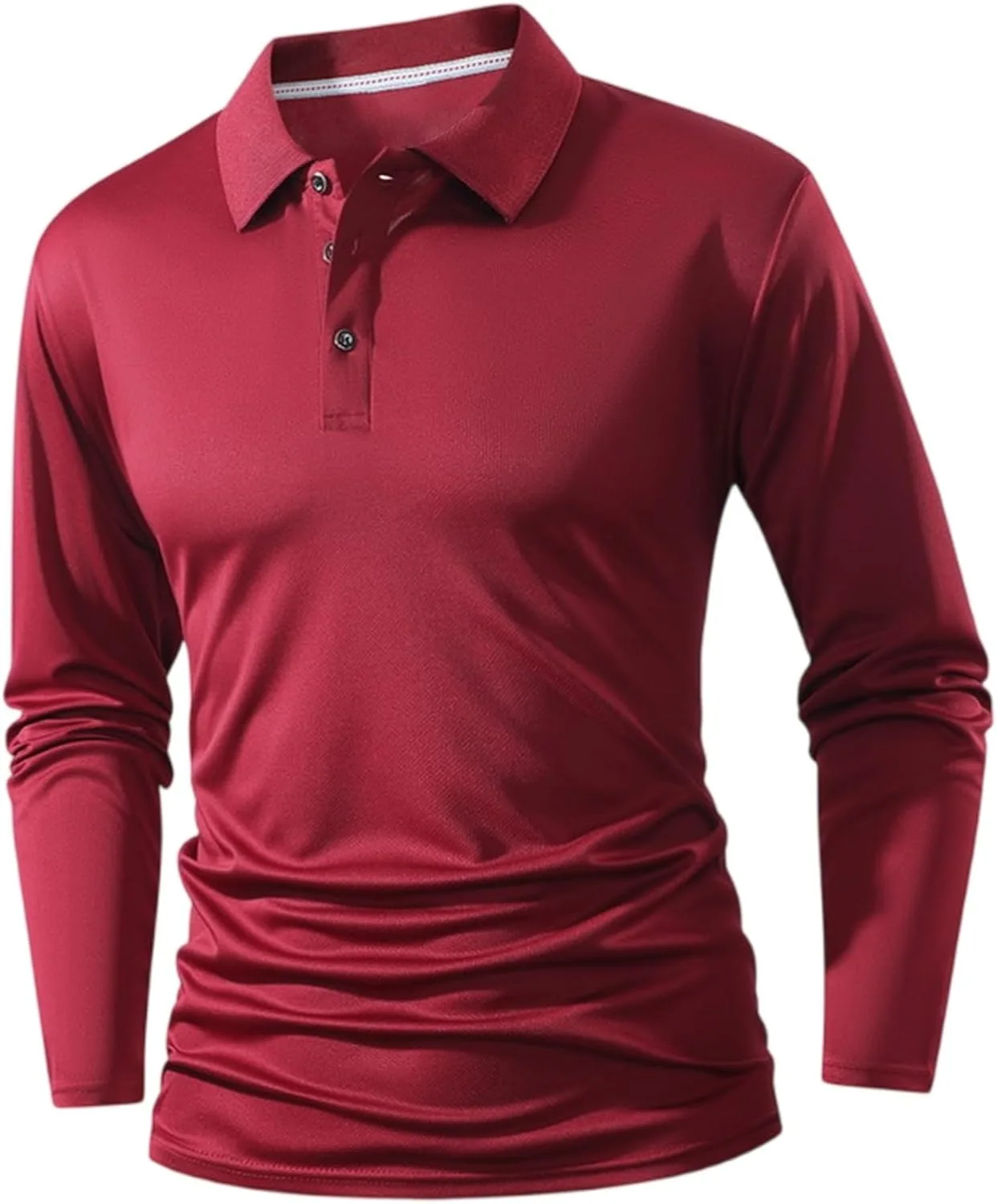 

Ymosrh мужская поло с длинным рукавом, Casual, S-2XL