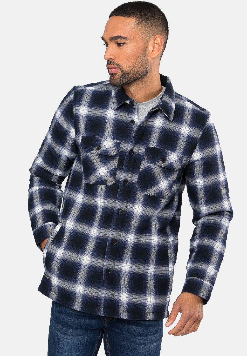 

Рубашка CARO FRANCE Threadbare, цвет blau