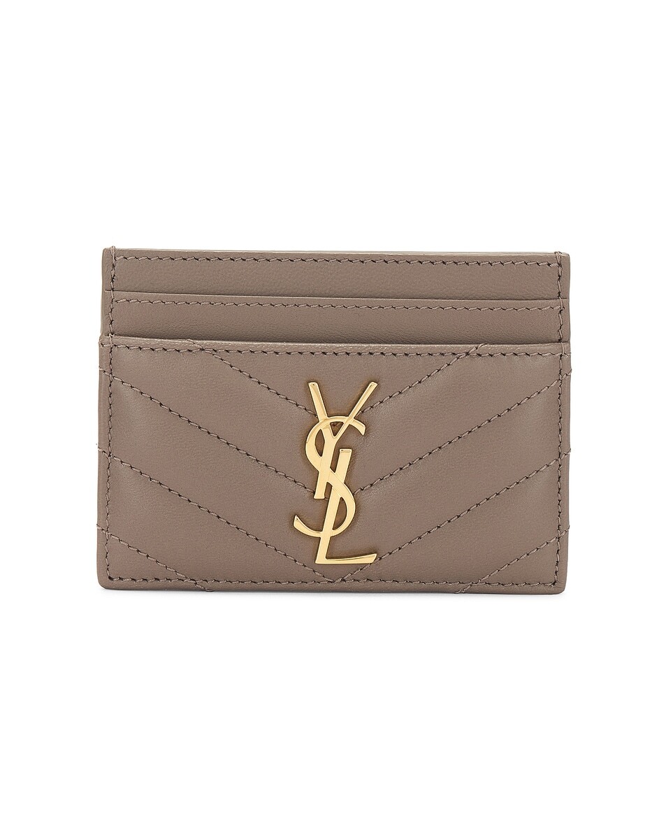 

Чехол для кредитных карт Cassandra Saint Laurent, цвет Greyish Brown