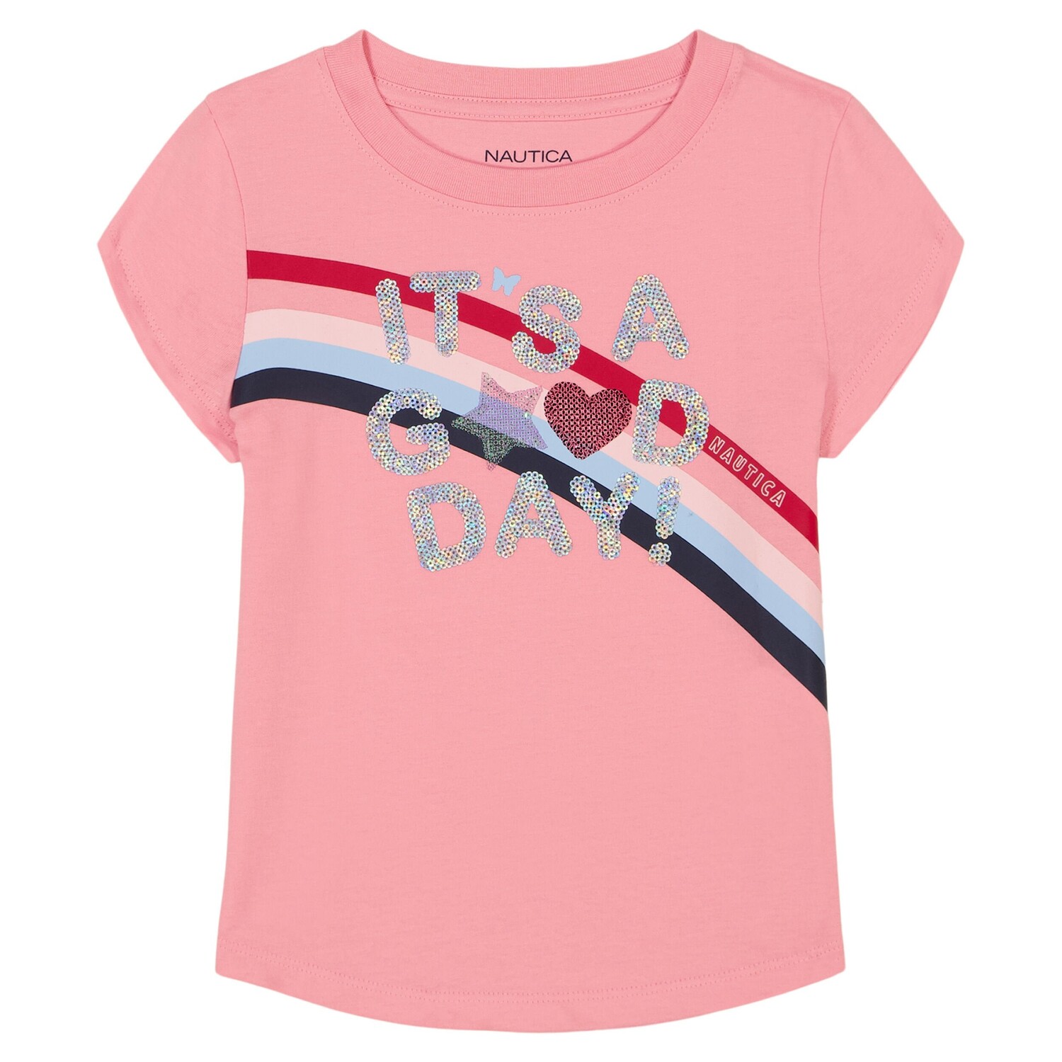 

Футболка Nautica Little Girls «Это хороший день» (4–6X), цвет Purple Haze