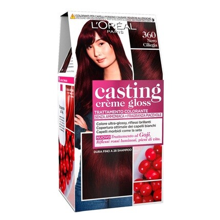 

Краска для волос Loreal Paris Casting Creme Gloss 360 Черная вишня 72мл, L'Oreal