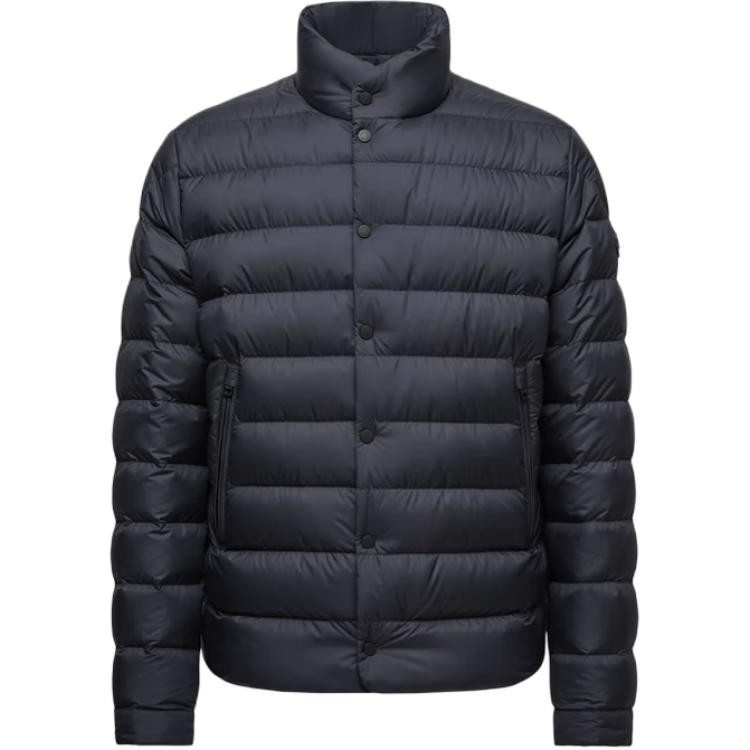 

Moncler Лико Куртка-стежка с высоким воротником, Blue