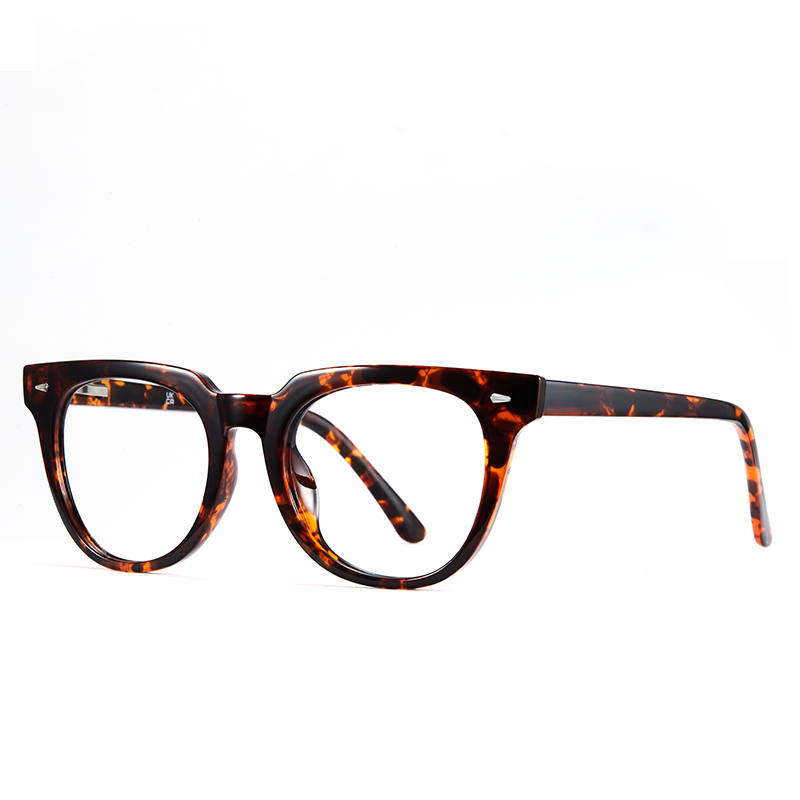 

CYXUS Пластиковая овальная оправа для очков унисекс, Tortoiseshell T10