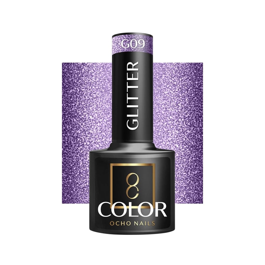 

OCHO NAILS Гибридный лак для ногтей с блестками G09 -5 г Active Shop