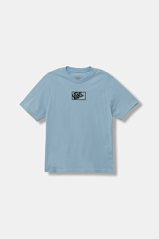 

Детская хлопковая футболка BY BLOCKED BOX SS TEE Vans, синий