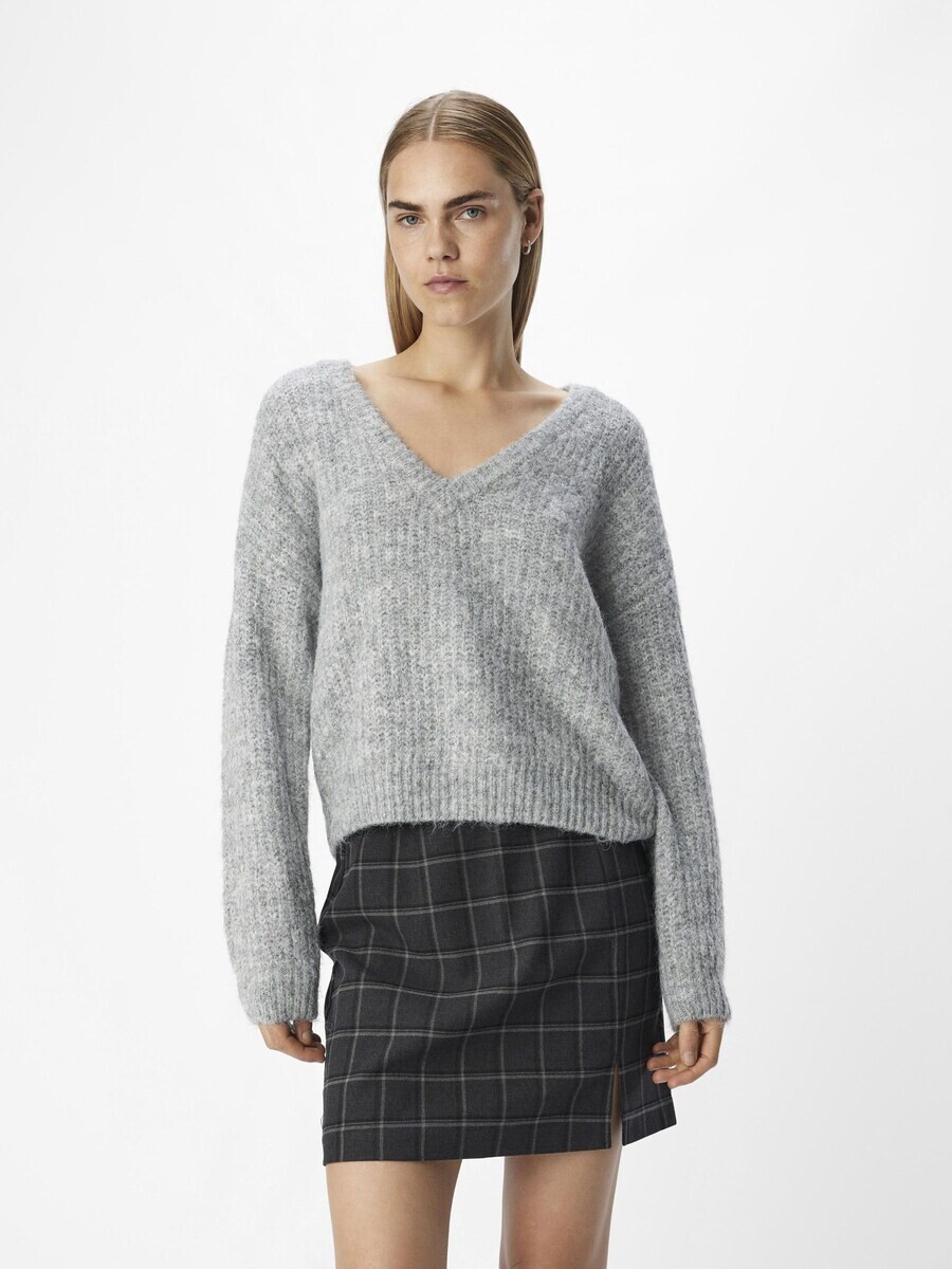 

Базовый свитер OBJECT Sweater, серый