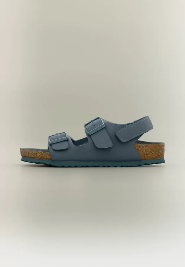 Милано, узкие сандалии унисекс для детей Birkenstock, Basalt Gray
