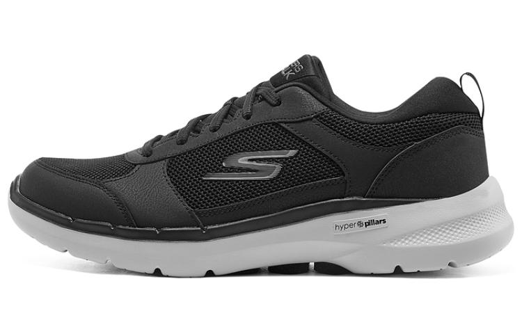 

Go Walk 6 Low Top Повседневная обувь мужская черно-серая Skechers