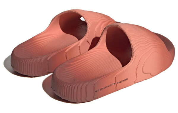 Тапочки originals adilette 22 slides 'wonder clay wild sepia core black' Adidas, мультиколор — фото 4
