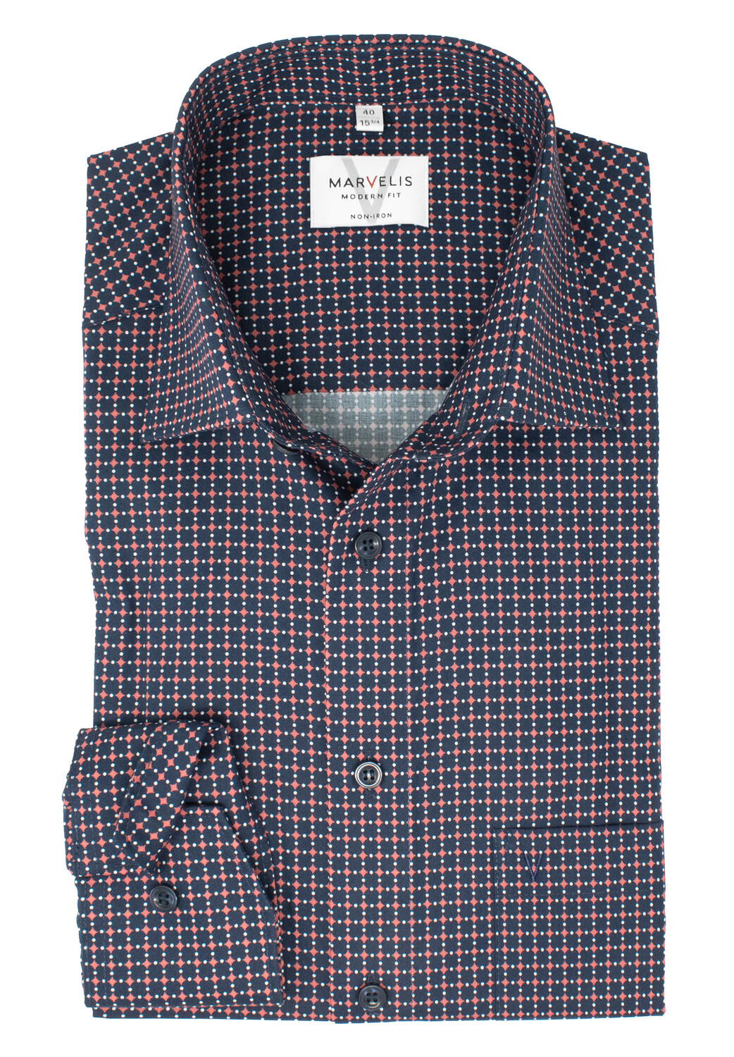 

Рубашка MARVELIS Modern Fit Business, цвет Rosenholz