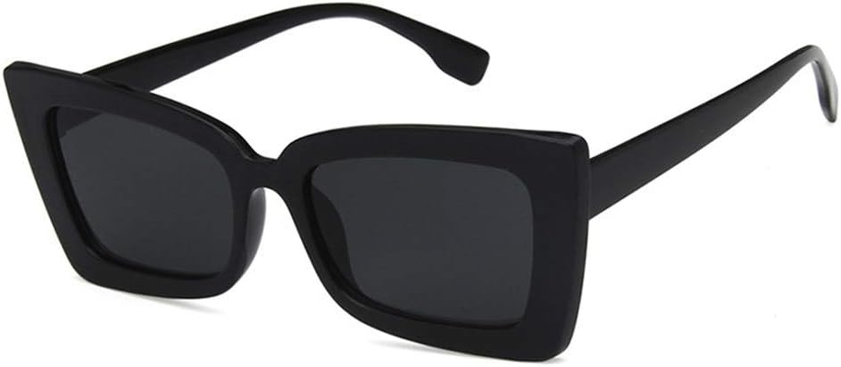 

Женские солнцезащитные очки Shiratori, модные, ярко-черные, серые, для отдыха и путешествий, прямоугольные, неполяризованные, с защитой от УФ-излучения UV400, Bright Black Grey