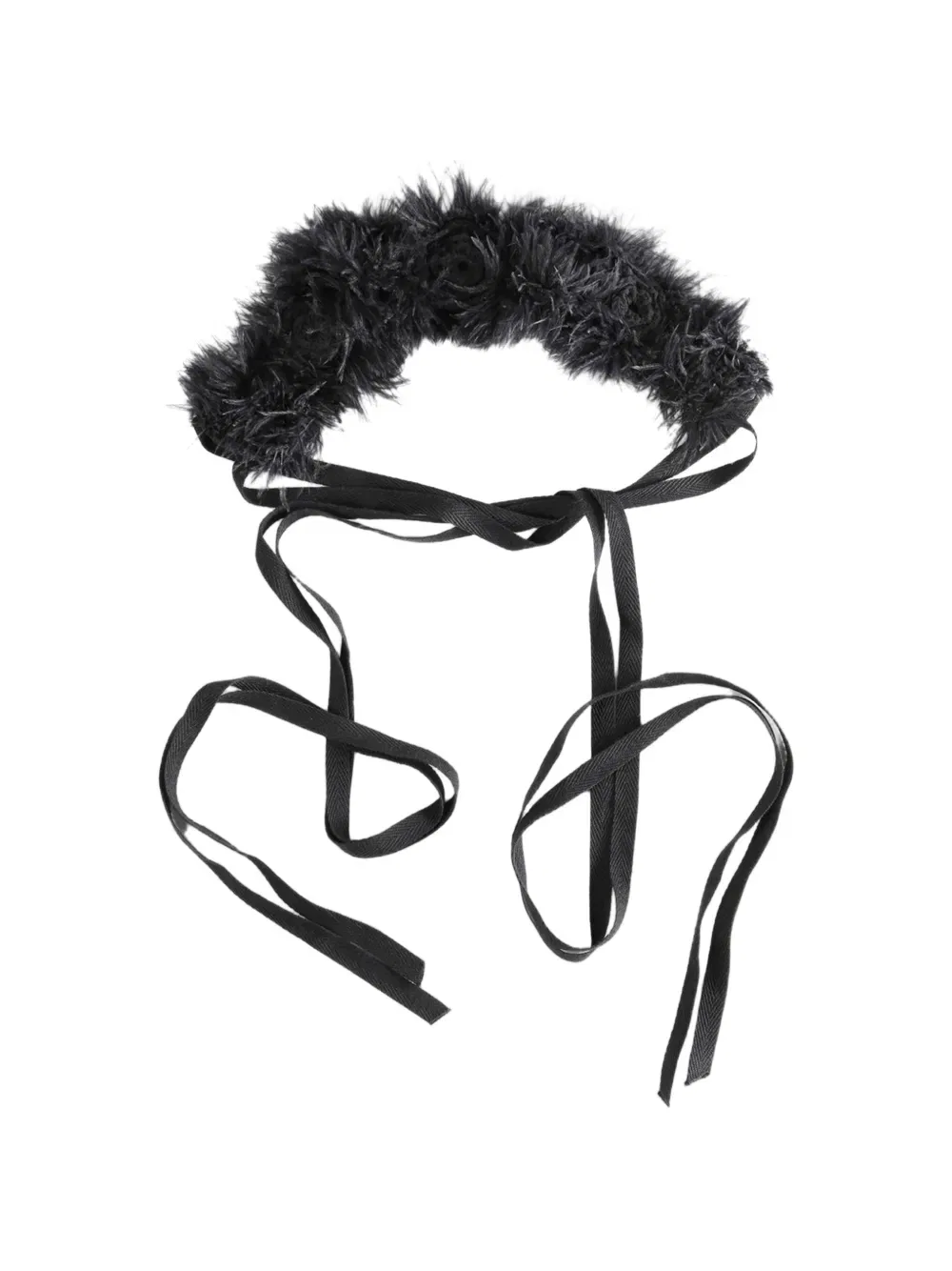 Вязаная повязка на голову Ann Demeulemeester, черный